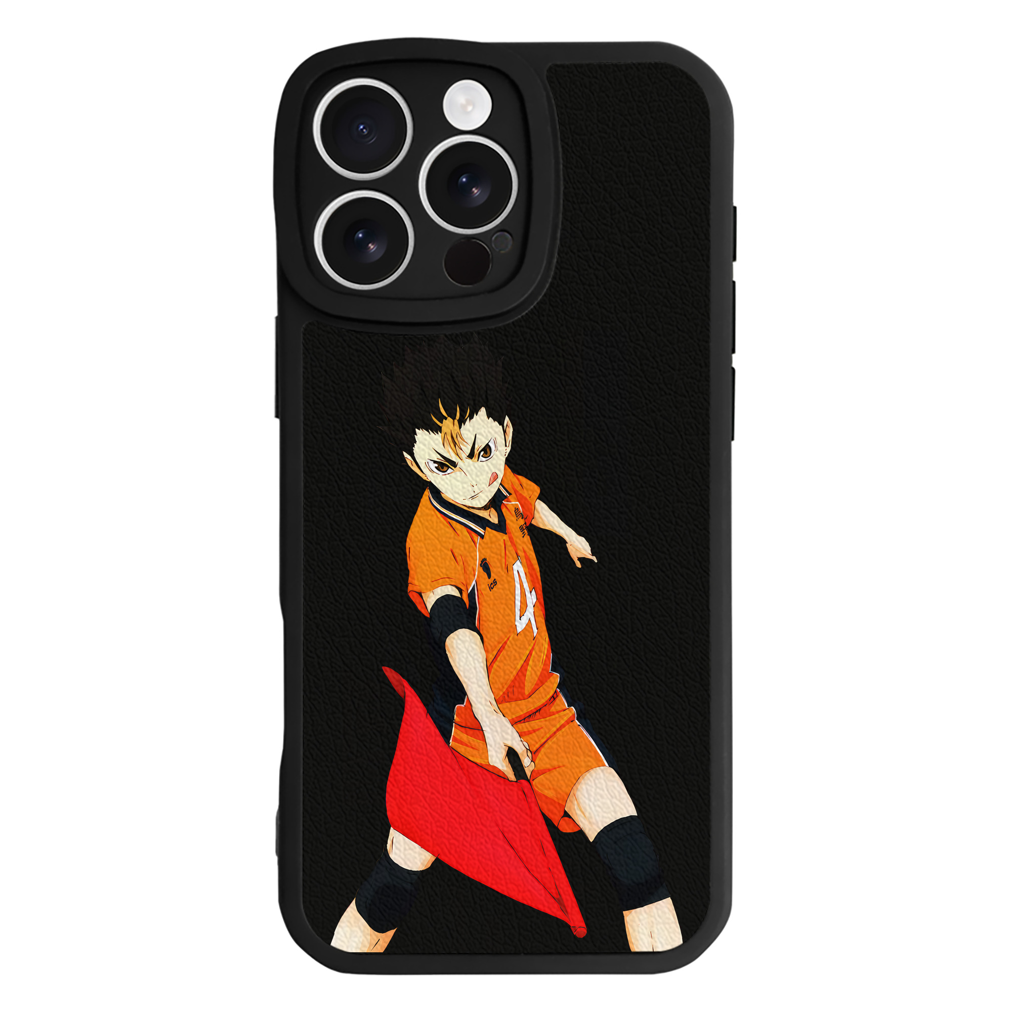 （画像用） ハイキュー!! Haikyu!! 【iPhone 16シリーズ対応】シリコンスマホケース（レザー調） 材質：シリコン